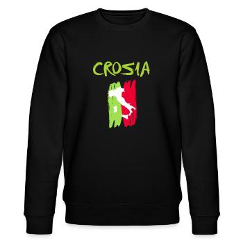 Crosia Italie Cosenza Calabre T-Shirt Crosia - Sweat bio CHANGER Stanley/Stella Unisexe - noir - Devant - Nik (191cm) & Marisol (170cm)