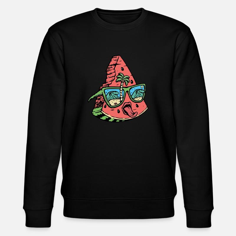 Pastèque - Été - Fruits effrontés - Sweat bio CHANGER Stanley/Stella Unisexe - noir