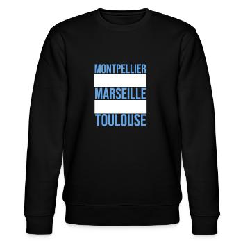 Montpellier - Marseille - Toulouse Trip - Sweat bio CHANGER Stanley/Stella Unisexe - noir - Devant - Nik (191cm) & Marisol (170cm)