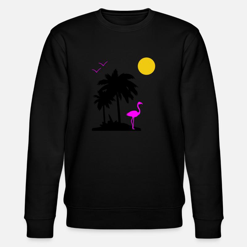 Palmen Paradise - Stanley/Stella Unisex Bio-Sweatshirt CHANGER  - Schwarz