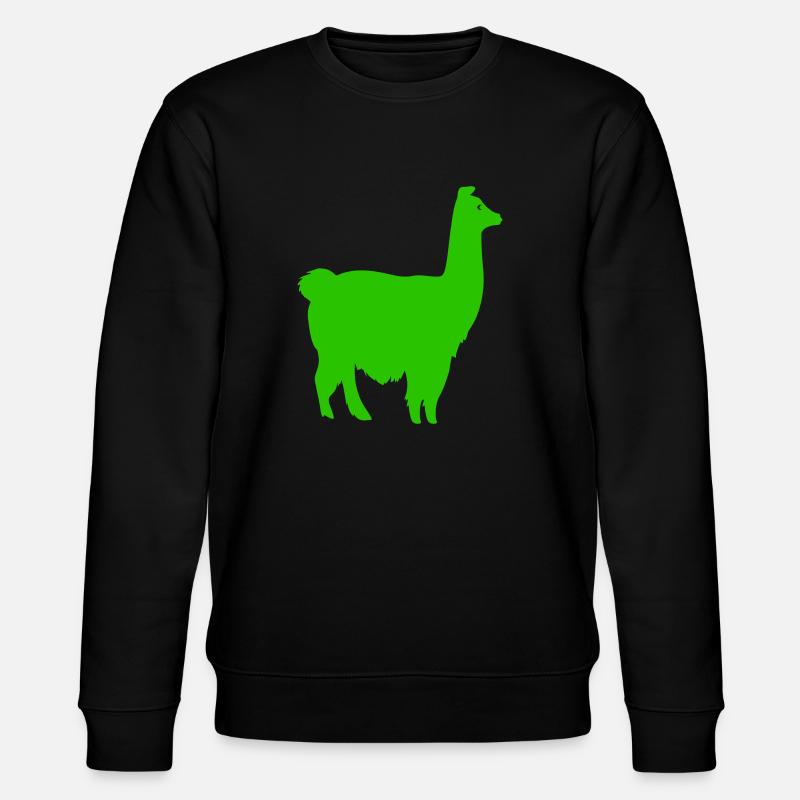 lama silhouette - Stanley/Stella Unisex Bio-Sweatshirt CHANGER  - Schwarz
