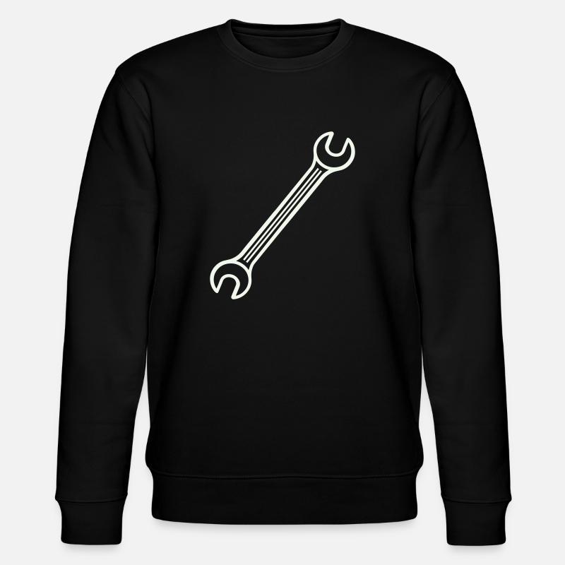Schraubenschlüssel - Stanley/Stella Unisex Bio-Sweatshirt CHANGER  - Schwarz