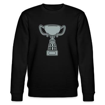 pokal - Stanley/Stella Unisex Bio-Sweatshirt CHANGER  - Schwarz - Vorne - Nik (191cm) & Marisol (170cm)