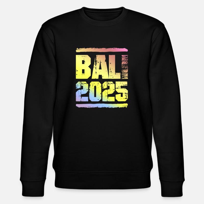 Bali 2025 Bunt - Stanley/Stella Unisex Bio-Sweatshirt CHANGER  - Schwarz