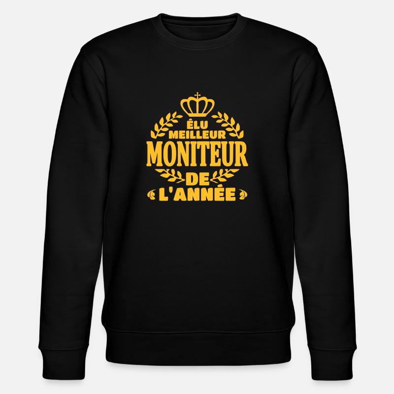 Elu meilleur moniteur - Sweat bio CHANGER Stanley/Stella Unisexe - noir