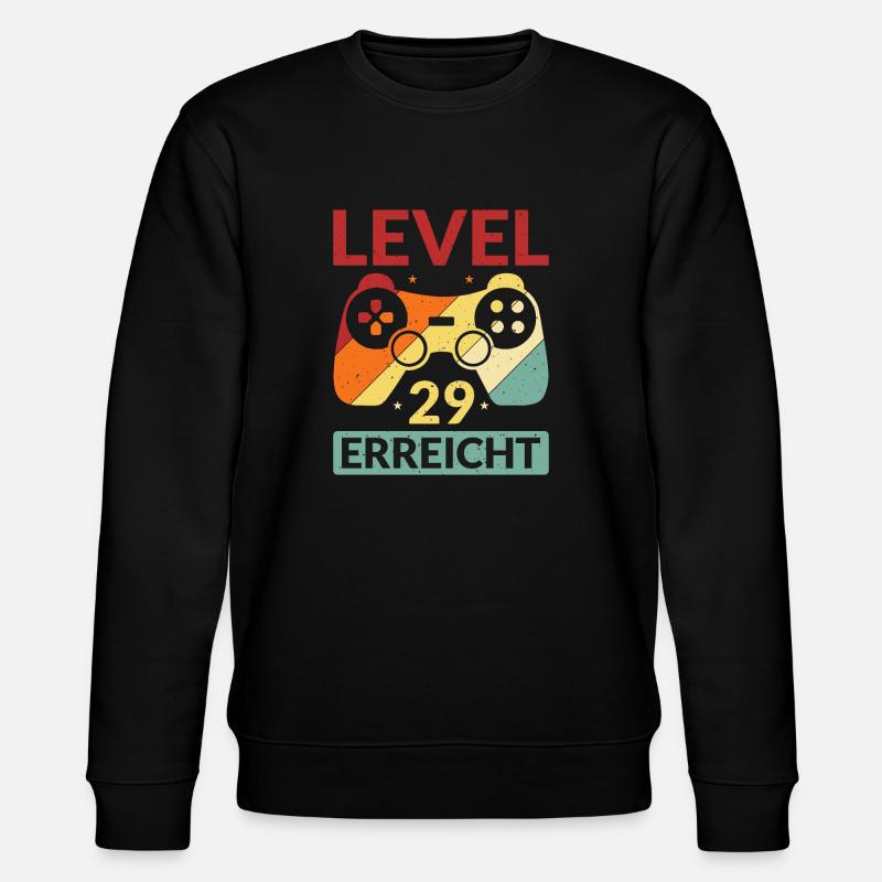 Level 29 Erreicht Gamer - Stanley/Stella Unisex Bio-Sweatshirt CHANGER  - Schwarz