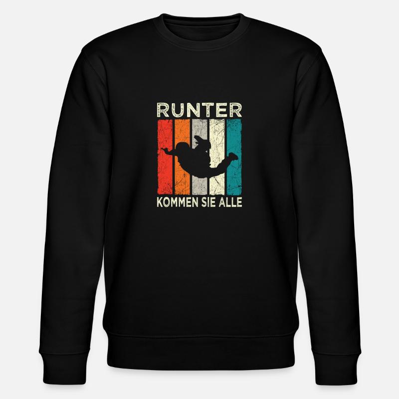 Skydive Skydiver Fallschirmspringer Fallschirm - Stanley/Stella Unisex Bio-Sweatshirt CHANGER  - Schwarz
