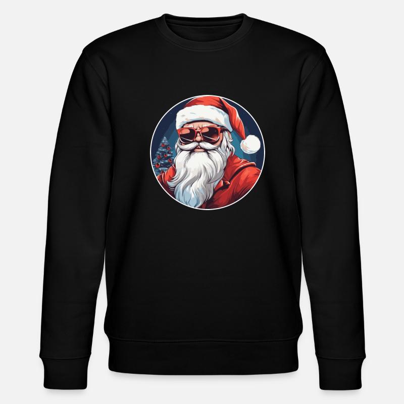 Frohe Weihnachten - Stanley/Stella Unisex Bio-Sweatshirt CHANGER  - Schwarz