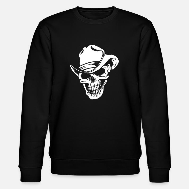 Totenkopf - Stanley/Stella Unisex Bio-Sweatshirt CHANGER  - Schwarz