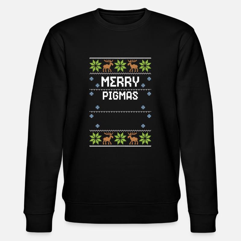 Joyeux Cochons - Noël moche - Sweat bio CHANGER Stanley/Stella Unisexe - noir