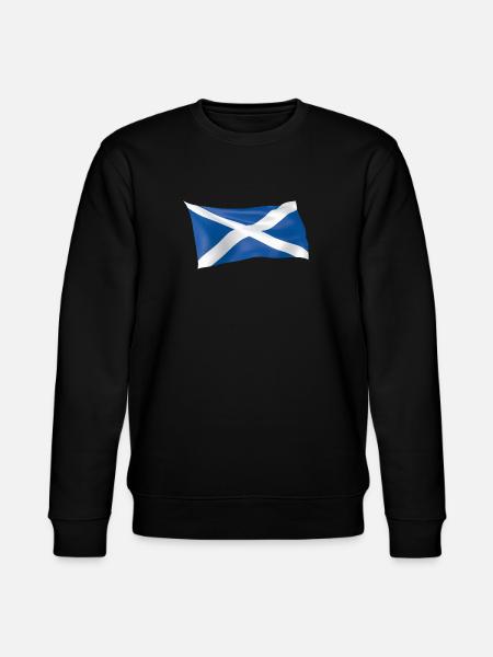 Scottish flag for Scotland - Stanley/Stella CHANGER Unisex Organic Sweatshirt - black