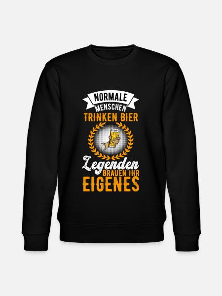 Bierbrauer Bierbrauen Bier Geschenk - Stanley/Stella Unisex Bio-Sweatshirt CHANGER  - Schwarz