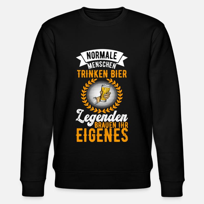 Bierbrauer Bierbrauen Bier Geschenk - Stanley/Stella Unisex Bio-Sweatshirt CHANGER - Schwarz