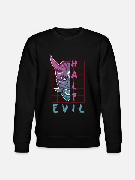 Oni Mask Japan Demon - Stanley/Stella CHANGER Unisex Organic Sweatshirt - black