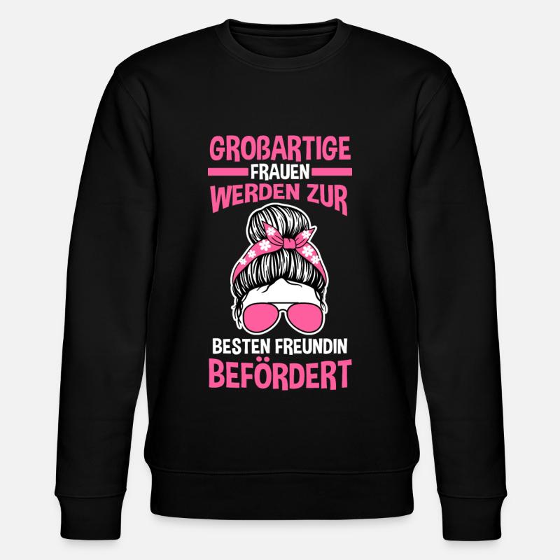 Beste Freundin - Stanley/Stella Unisex Bio-Sweatshirt CHANGER - Schwarz