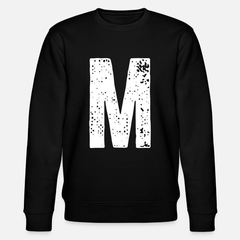 M-Buchstabe - Stanley/Stella Unisex Bio-Sweatshirt CHANGER  - Schwarz