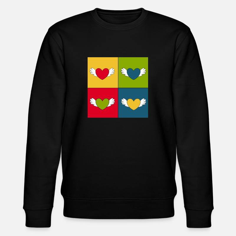Cadeau Saint-Valentin Saint-Valentin - Sweat bio CHANGER Stanley/Stella Unisexe - noir