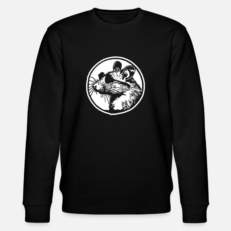 Mouse Rat - Stanley/Stella CHANGER Unisex Organic Sweatshirt - black