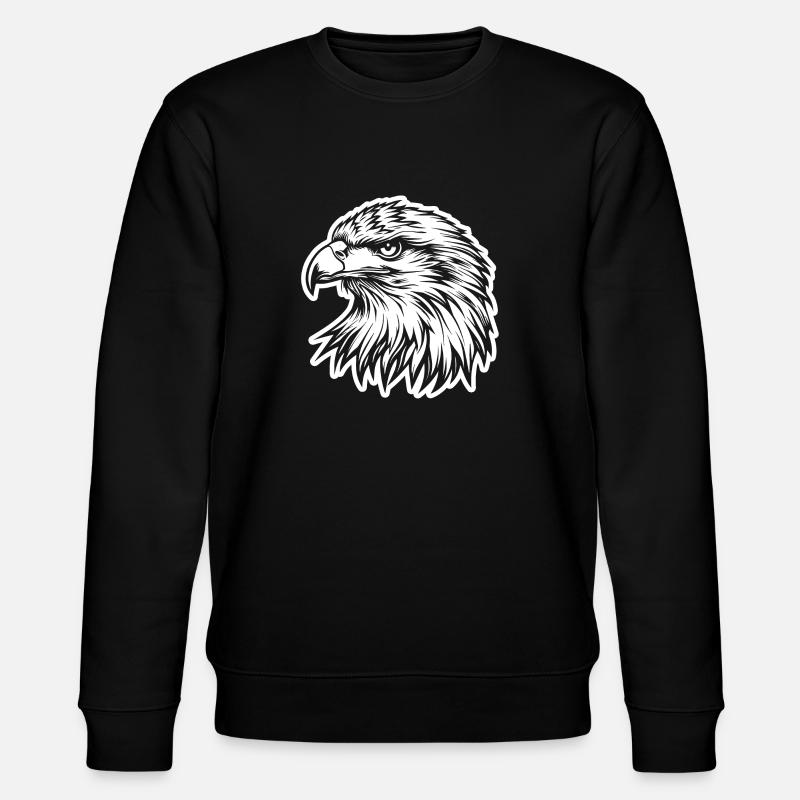 Eagle Eagle Head - Stanley/Stella CHANGER Unisex Organic Sweatshirt - black