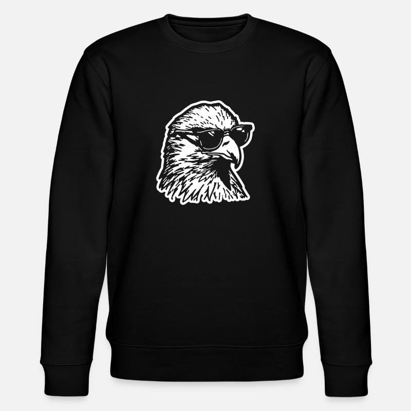 Eagle Eagle Head - Stanley/Stella CHANGER Unisex Organic Sweatshirt - black