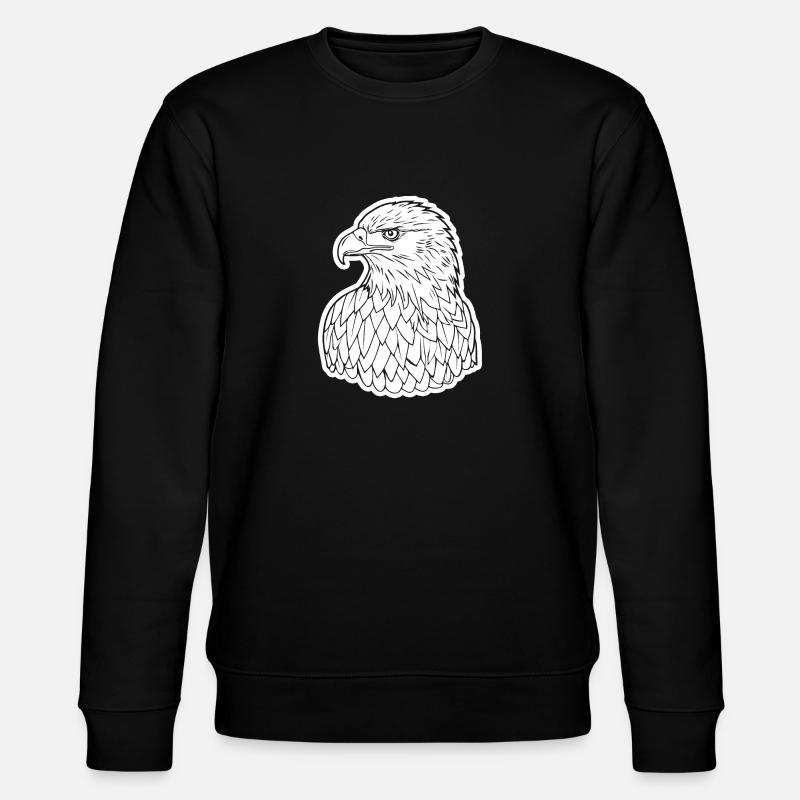 Eagle Eagle Head - Stanley/Stella CHANGER Unisex Organic Sweatshirt - black