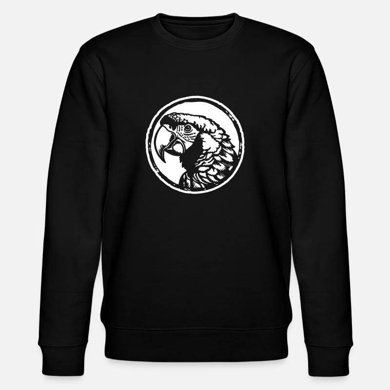 Perroquet oiseau - Sweat bio CHANGER Stanley/Stella Unisexe - noir