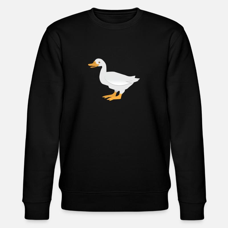 Canard blanc debout - Sweat bio CHANGER Stanley/Stella Unisexe - noir