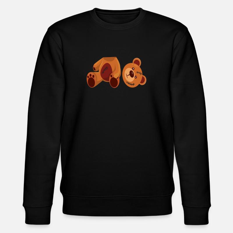 Teddybär Geschenk - Stanley/Stella Unisex Bio-Sweatshirt CHANGER  - Schwarz
