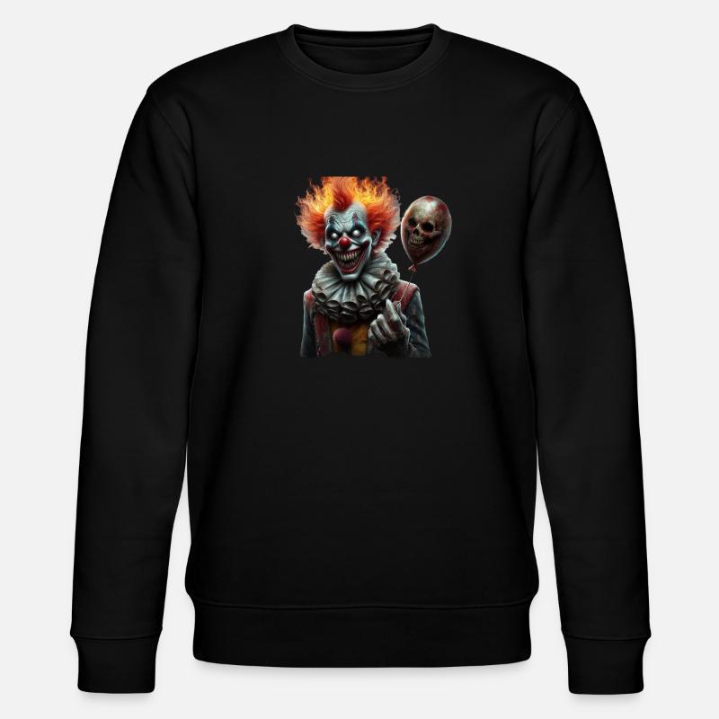 Clown cauchemardesque - Sweat bio CHANGER Stanley/Stella Unisexe - noir