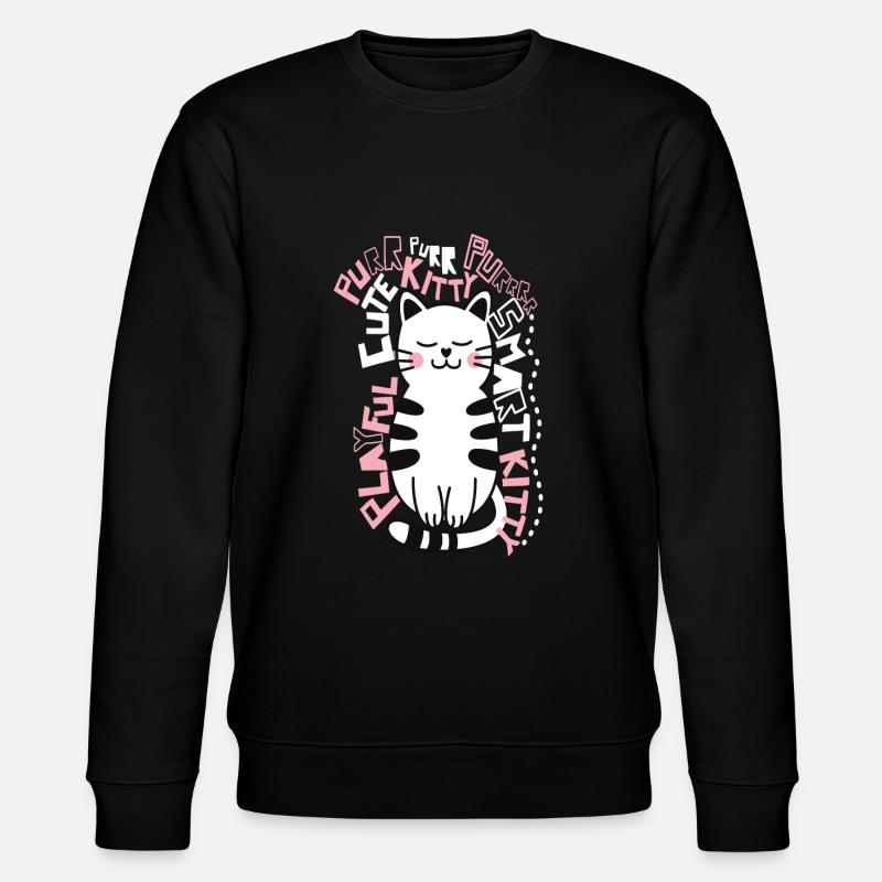 kitty katze - Stanley/Stella Unisex Bio-Sweatshirt CHANGER  - Schwarz