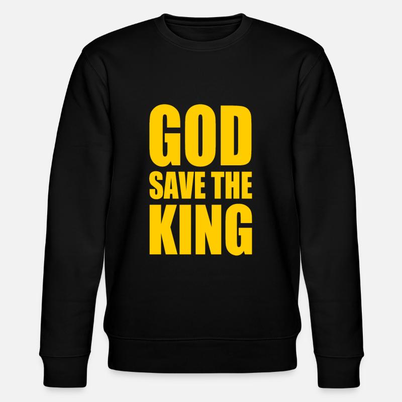 god save the king - Stanley/Stella Unisex Bio-Sweatshirt CHANGER  - Schwarz