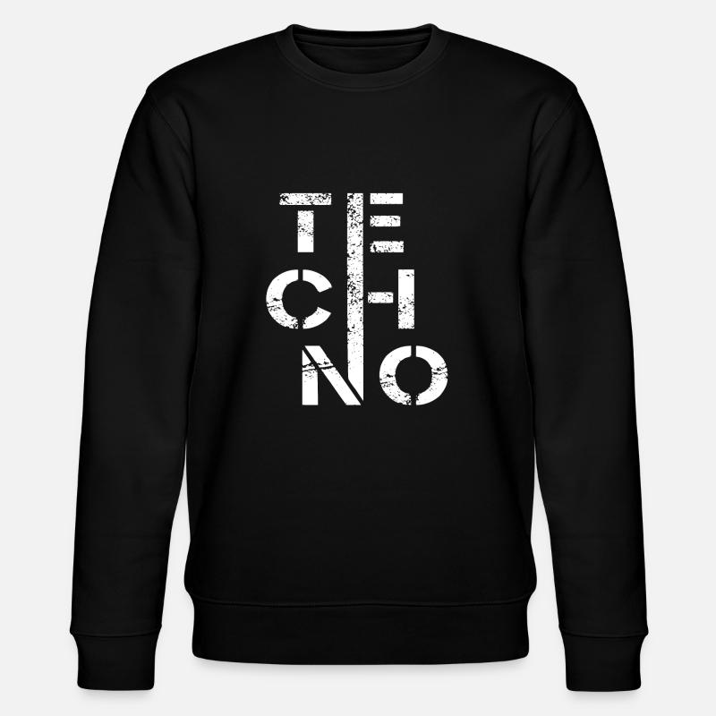Minimal techno - Stanley/Stella CHANGER Unisex Organic Sweatshirt - black