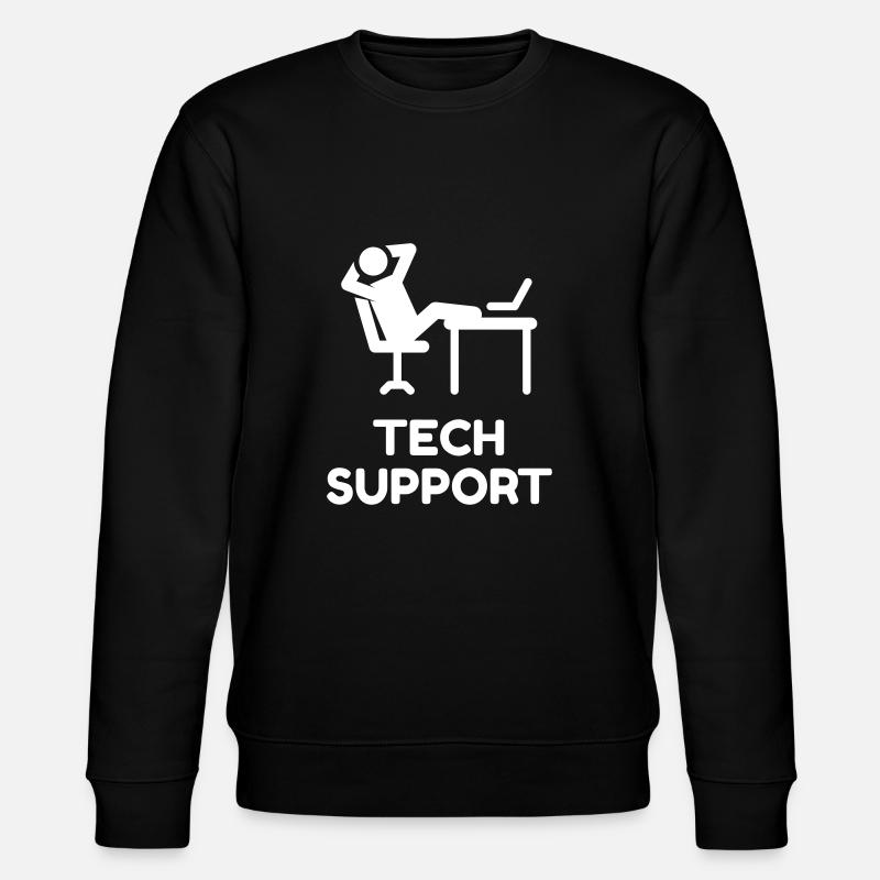 Tech Support - Stanley/Stella CHANGER Unisex Organic Sweatshirt - black