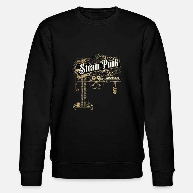 Viktorianisches Steampunk Design - Stanley/Stella Unisex Bio-Sweatshirt CHANGER  - Schwarz