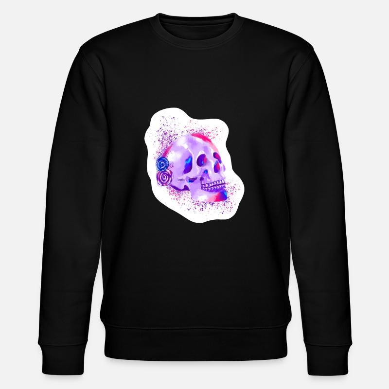 Schädel - Schädel - Stanley/Stella Unisex Bio-Sweatshirt CHANGER  - Schwarz