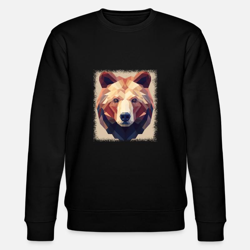 Statement Skateboarding Human Skeleton - Stanley/Stella CHANGER Unisex Organic Sweatshirt - black