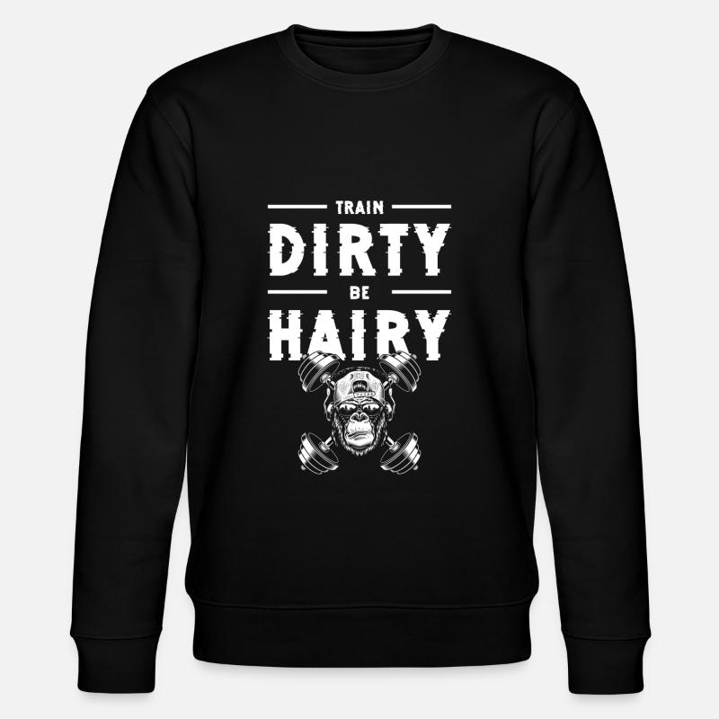 Monkey primate chimpanzee zoo - Stanley/Stella CHANGER Unisex Organic Sweatshirt - black