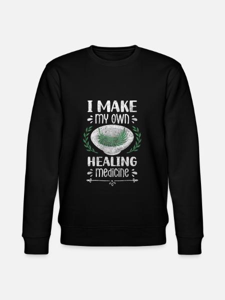 Medicinal potion plants diseases - Stanley/Stella CHANGER Unisex Organic Sweatshirt - black