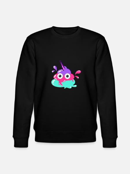 Einhorn-Scheisse,scheisse, bunte scheisse, - Stanley/Stella Unisex Bio-Sweatshirt CHANGER - Schwarz