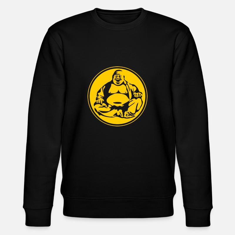 Buddha - Stanley/Stella Unisex Bio-Sweatshirt CHANGER  - Schwarz