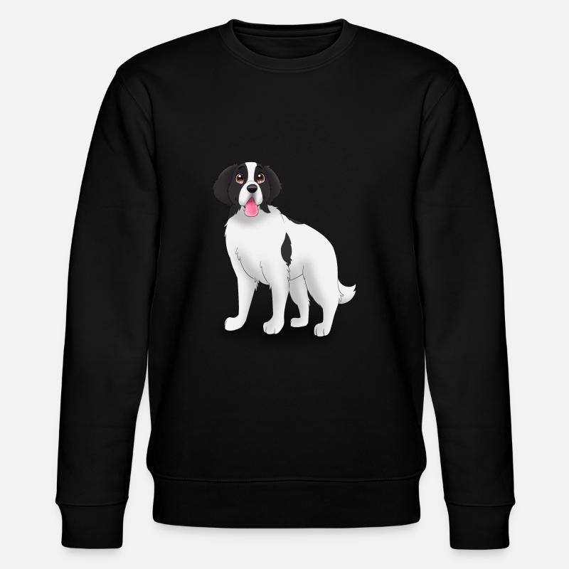 Landseer Hund - Landseer - Stanley/Stella Unisex Bio-Sweatshirt CHANGER - Schwarz