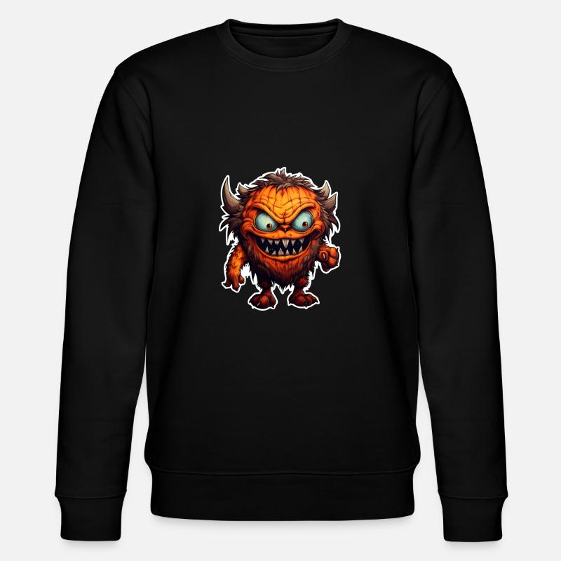 Halloween Monster 2 - Stanley/Stella Unisex Bio-Sweatshirt CHANGER  - Schwarz