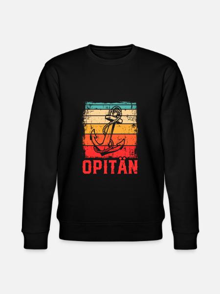 Segeln Opitän Segler Opa Kapitän Geschenk - Stanley/Stella Unisex Bio-Sweatshirt CHANGER  - Schwarz