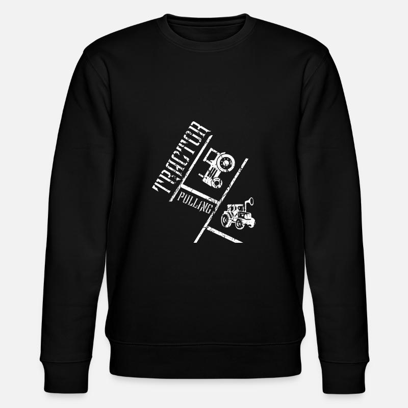 tractor pulling - Stanley/Stella CHANGER Unisex Organic Sweatshirt - black
