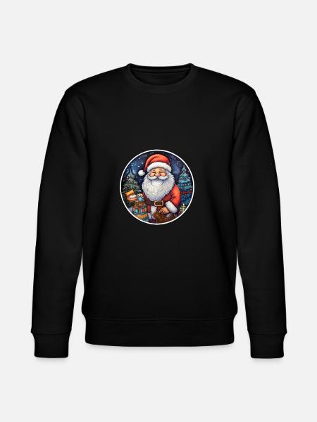 Santa Claus classic - Stanley/Stella CHANGER Unisex Organic Sweatshirt - black