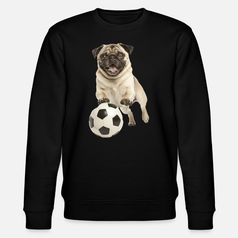 Mops - Stanley/Stella Unisex Bio-Sweatshirt CHANGER  - Schwarz