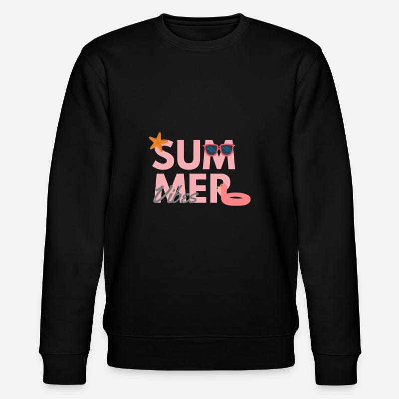 Summer Vibes - Stanley/Stella Unisex Bio-Sweatshirt CHANGER - Schwarz