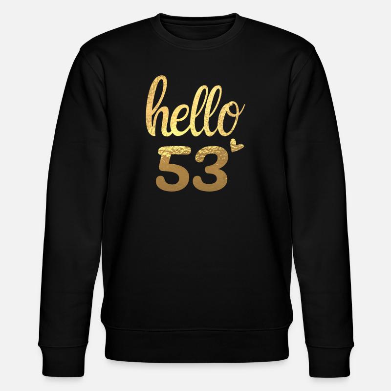 Hello 53 doré - Sweat bio CHANGER Stanley/Stella Unisexe - noir