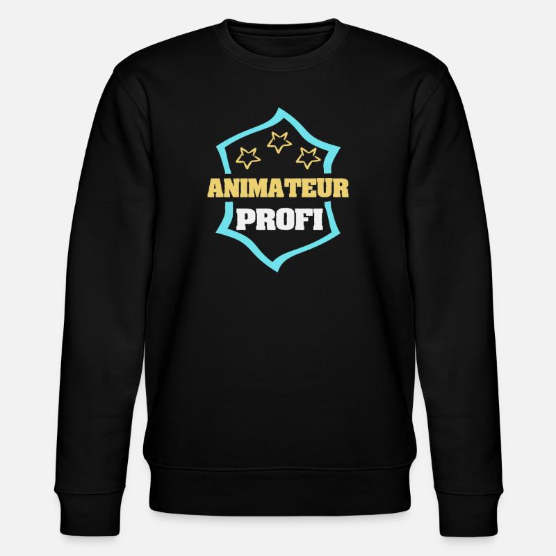 Beruf Animateur - Stanley/Stella Unisex Bio-Sweatshirt CHANGER  - Schwarz