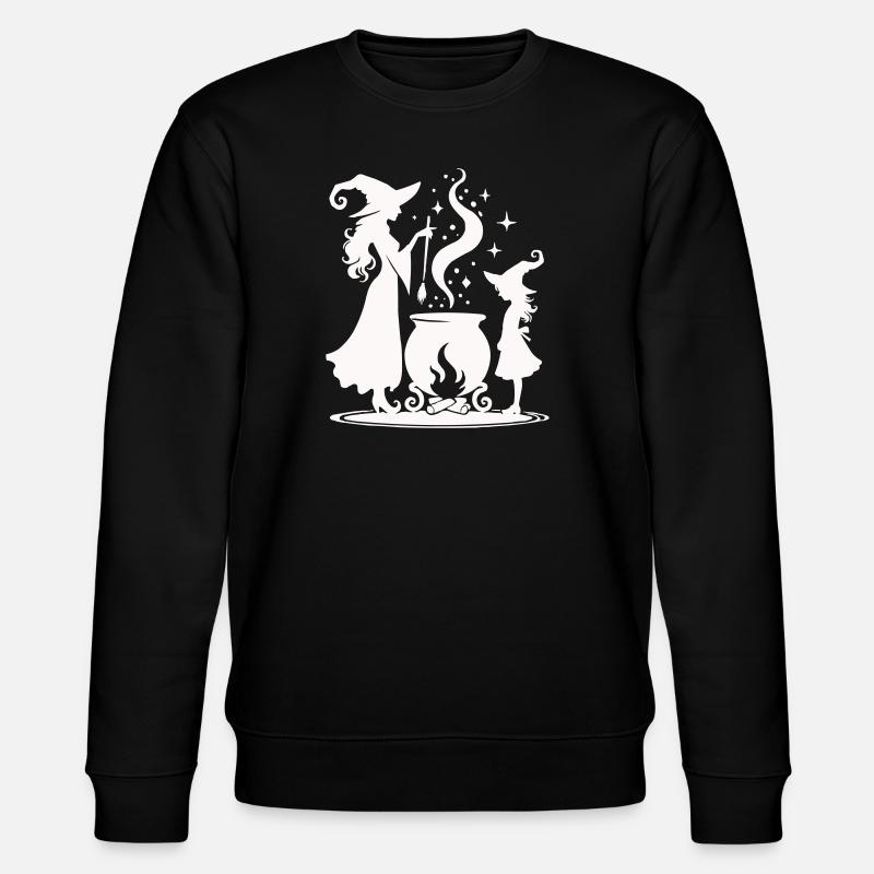 Hexe Hexenkessel - Stanley/Stella Unisex Bio-Sweatshirt CHANGER  - Schwarz